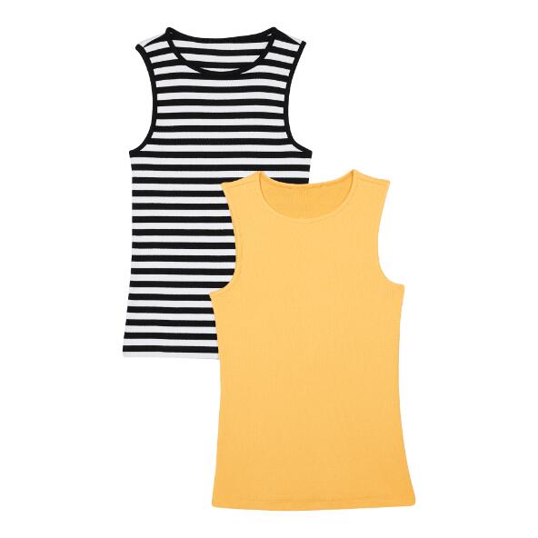 UP2Fashion(R) 				Geripptes Top, 2 St.