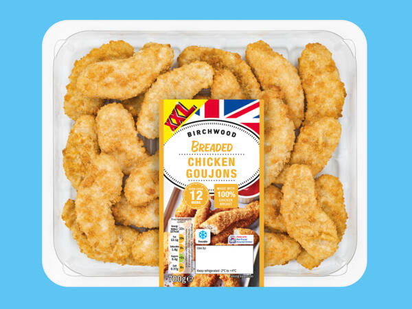 Birchwood XXL Breaded Chicken Goujons