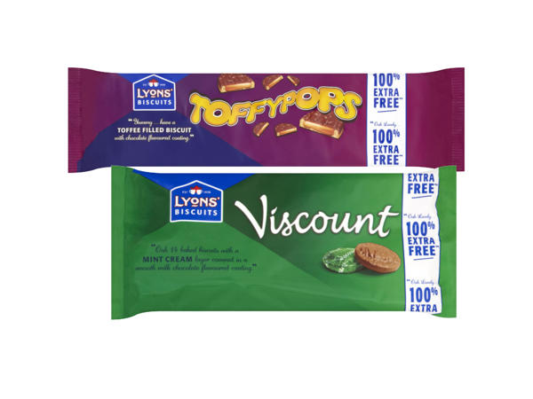 Lyons Toffypops - 100% Extra Free