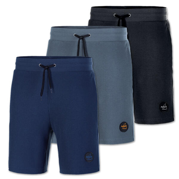 Shorts mit Waffelstruktur