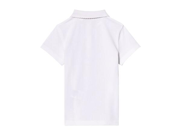 Girls' White School Polo Shirts - 2 Pack