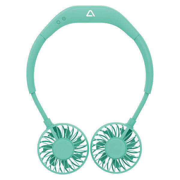 AMBIANO Rechargeable Neck Fan, Green