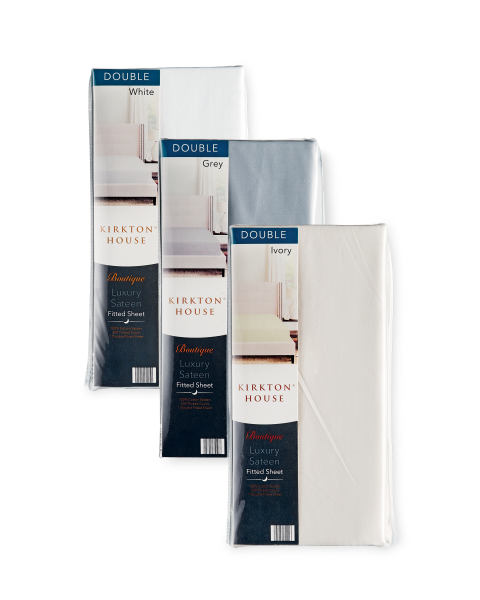 Double Sateen Fitted Sheet
