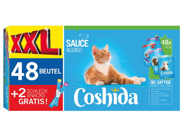 Katzennassnahrung Premium 48x 100 g