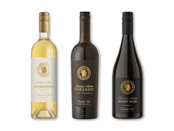 FRANKLINS Chardonnay, Zinfandel eller Pinot Noir