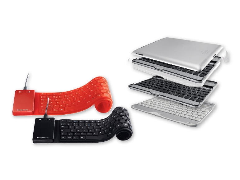 SILVERCREST Bluetooth Keyboard Cover/Silicone Keyboard