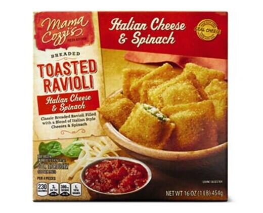 Mama Cozzi's Pizza Kitchen 
 Italian Sausage or Spinach Asiago Toasted Ravioli