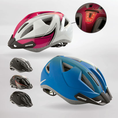 Casque de vélo avec lampe LED