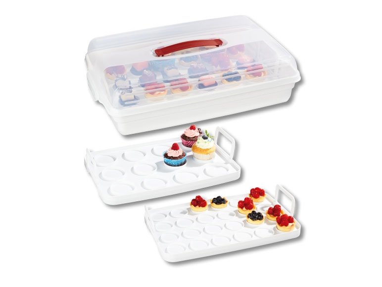 Boîte de transport 2 en 1 pour cupcakes