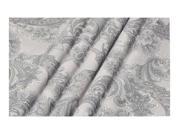 Livarno Home Paisley-Patterned Microfibre Sateen Duvet Cover Set - Single