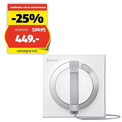 ECOVACS Pulitore per finestre W2 PRO OMNI, Winbot, bianco