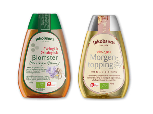JAKOBSEN Økologisk morgentopping honning