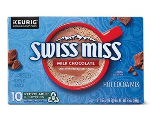 Swiss Miss 
 Milk Chocolate or Peppermint Hot Chocolate K-Cups