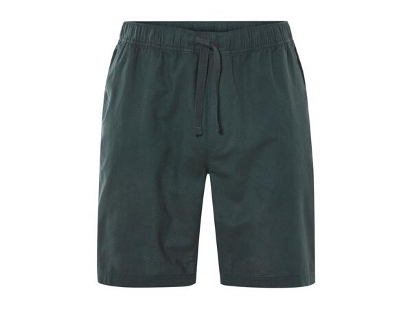 Livergy Men's Linen Blend Shorts - Green