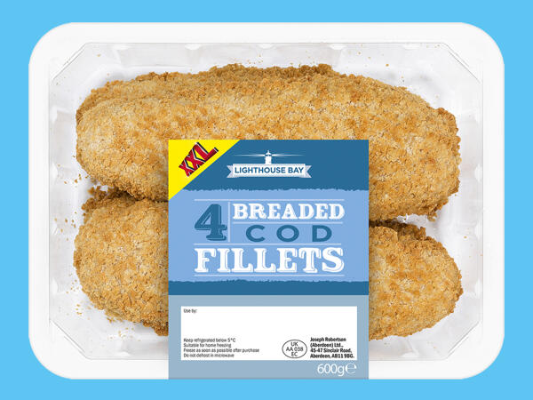 Lighthouse Bay 4 Breaded Cod Fillets