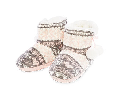 Children's Slipper Boots - Beige or Rose