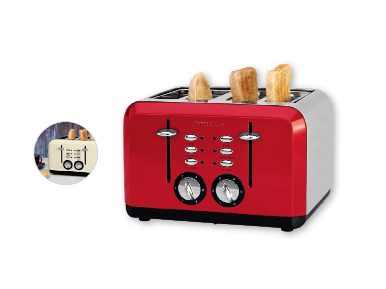 SILVERCREST KITCHEN TOOLS(R) 4 Slice Toaster