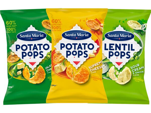 Potato/Lentil Pops snacks