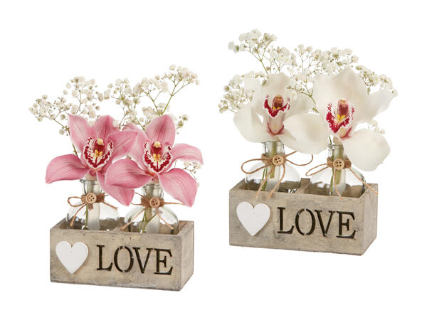Deux fleurs de cymbidium "Love"
