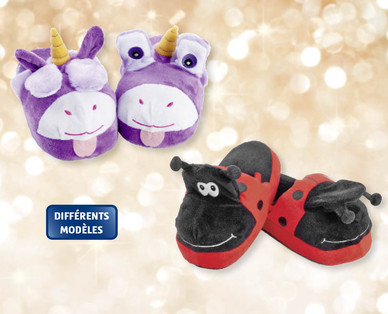 Pantoufles en forme d'animaux KIDZ ALIVE