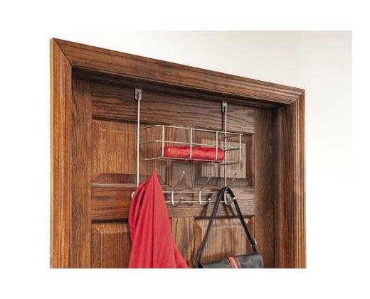 Huntington Home 
 Over-the-Door Hooks with Basket
