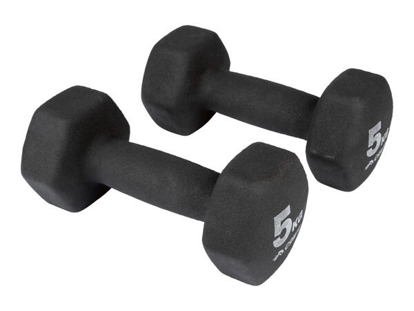 Crivit Dumbbell Set 3 kg/5kg - Set of 2