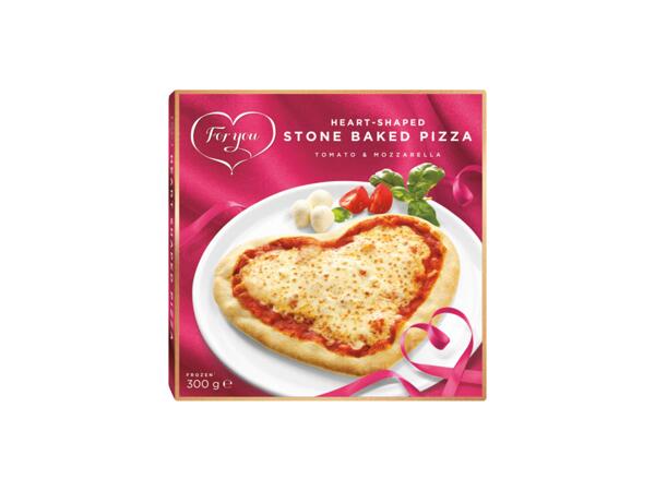 Hjärtformad pizza
