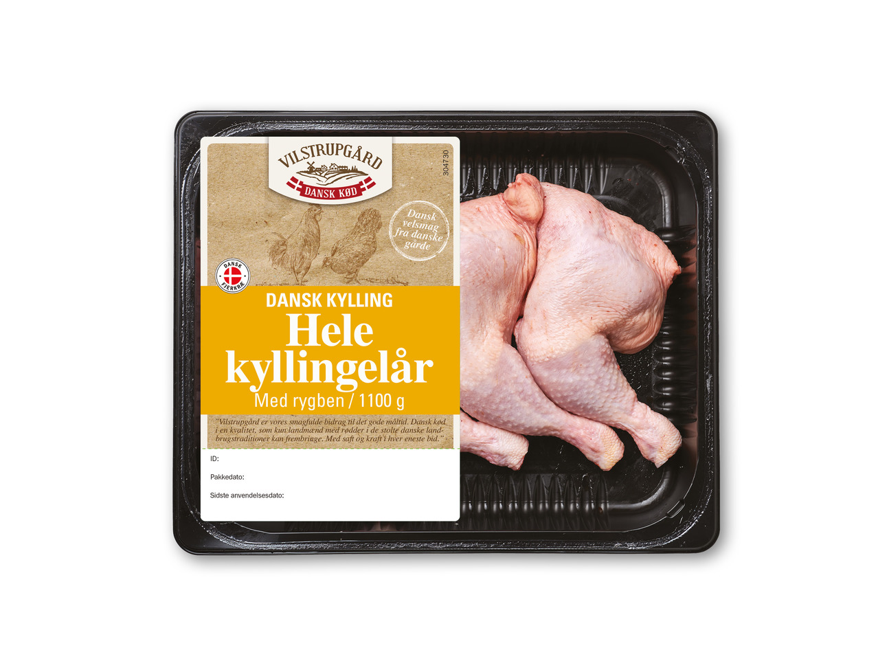 VILSTRUPGÅRD Hele danske kyllingelår med rygben