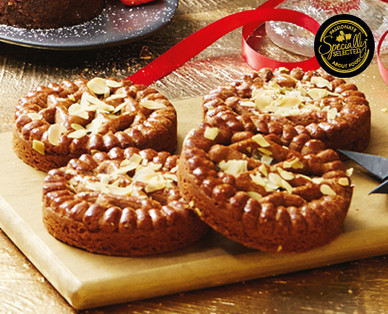 SPECIALLY SELECTED SPICED SPEKULATIUS FRUIT MINCE PIES 4PK/300G