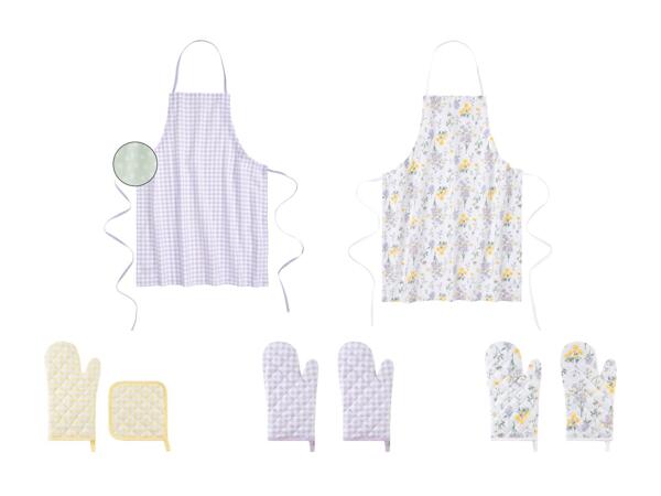 Küchenschürze/​Ofenhandschuh-Set