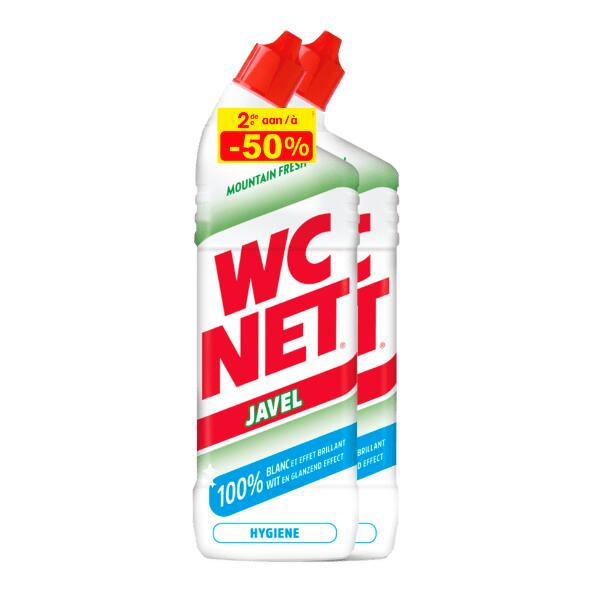WC NET(R) 				Gel avec eau de Javel, 2 pcs