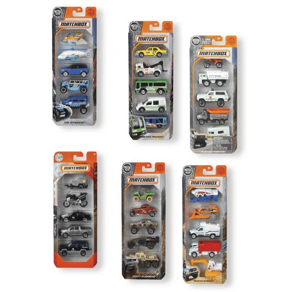 Ensemble de voitures, 5 pcs
