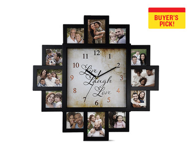 Huntington Home Photo Collage Clock