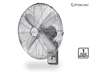 Stirling Chrome Wall Fan