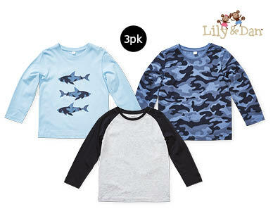 Children's Long Sleeve Tee 3pk