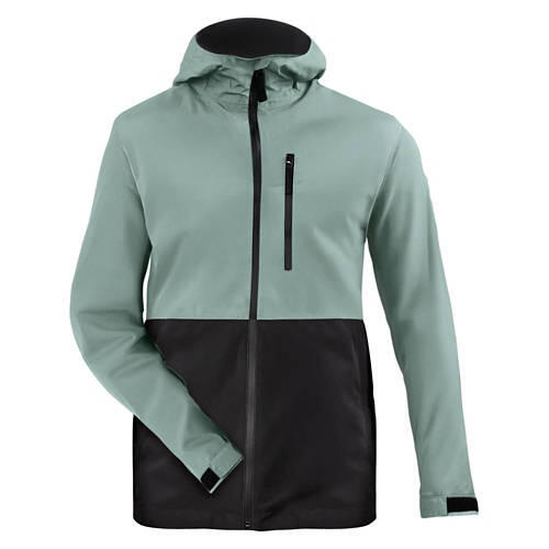 Men's Rain Jacket - Green, L