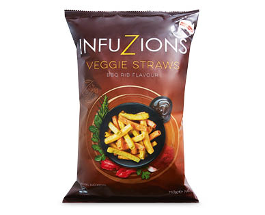 Infuzions Veggie Straws or Prawn Crackers 110g