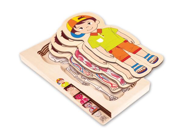 Holz-Lernpuzzle