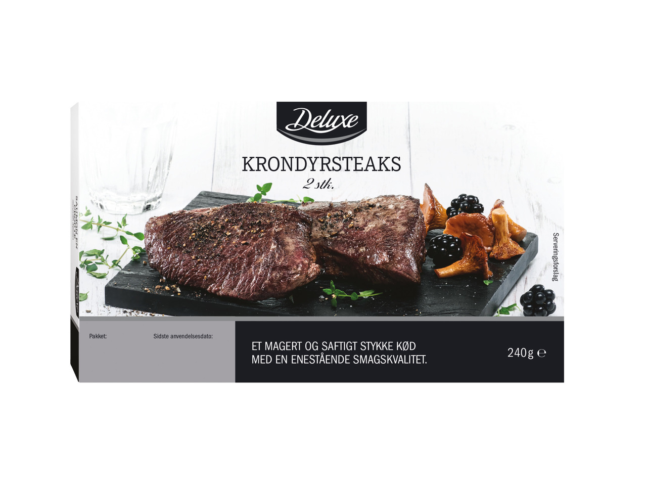 DELUXE Krondyrsteaks