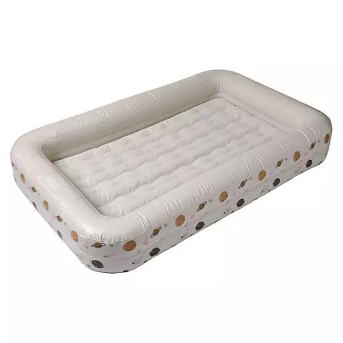 Kid's Deluxe Airbed With Pump, Beige