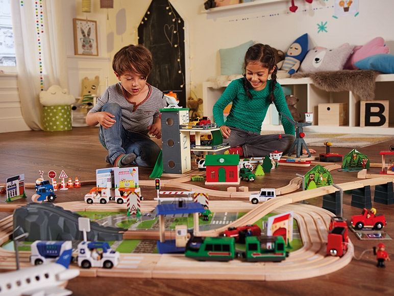 PLAYTIVE JUNIOR Wooden Emergency Vehicles Set
