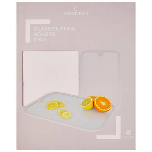 Assorted Glass Cutting Boards 2 Pack