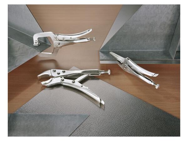 Locking pliers set, 3 pieces