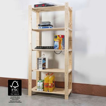 Houten stapelrek