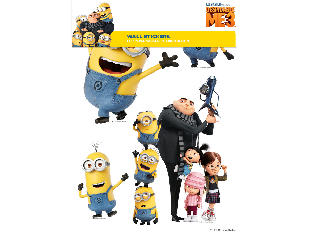 "Minions" Window or Wall Stickers