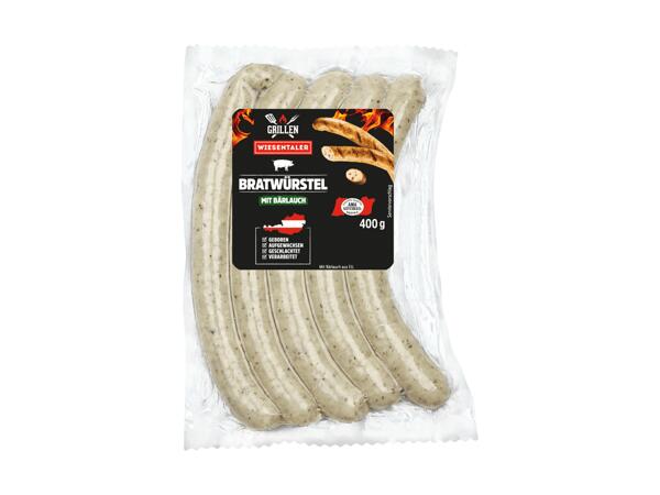 Bärlauch-Bratwürstel