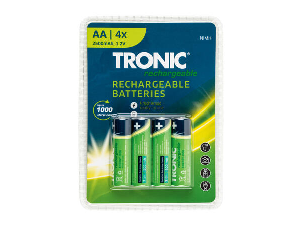 Tronic Rechargeable Batteries- 4 Pack
