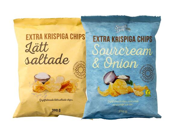 Grytfriterade chips