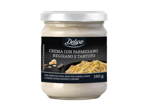 Parmesan cheese and truffle cream