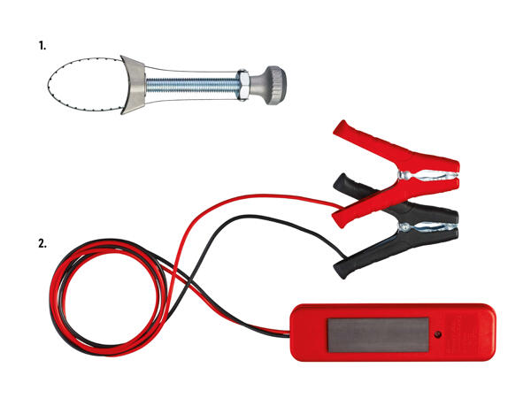 Clé à filtre à huile/​testeur de batterie et d'alternateur